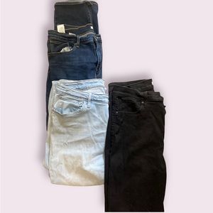 Set of 3! Levis size 33  724 high rise straight,721 high rise skinny straight